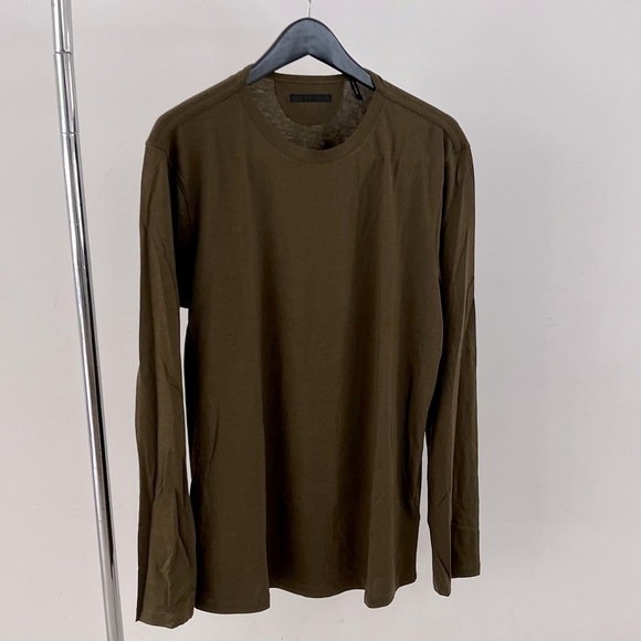 NWOT - Helmut Lang Standard Long-Sleeve T-Shirt in Olive - Picture 4 of 5